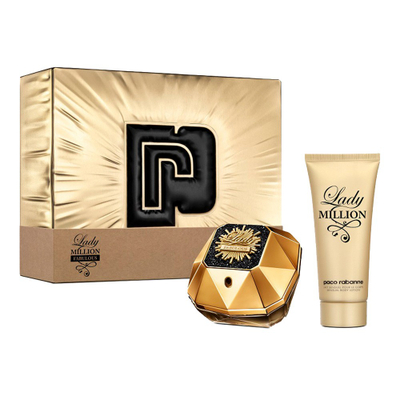 Set Eau De Parfum Intense Paco Rabanne Lady Million Fabulous 50 ml + losion 75 ml
