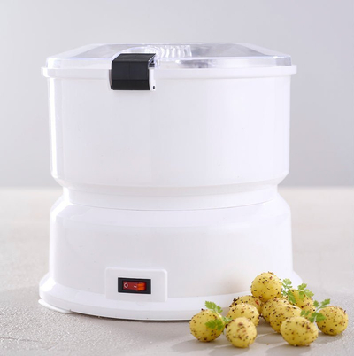 Qërues elektrik patatesh, 85W, mban rreth 1 kg, i bardhë