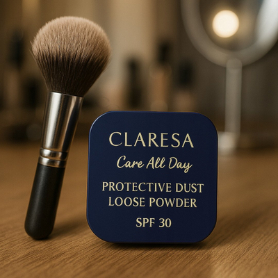 Пудра во прав за лице Claresa Protective Dust, SPF30, 5g, универзална