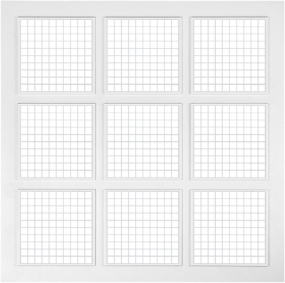 Panel ajrimi tavani Awenta RP, 595x595mm, plastikë, i bardhë