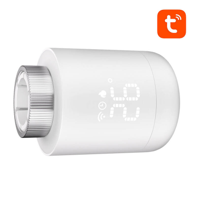 Kokë termostatike e mençur Avatto TRV16, Zigbee Tuya, ekran LED, e bardhë
