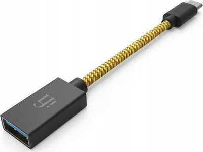 Kabllo audio IFi AUDIO USB Type C OTG, USB 3.0 Type A femër, për DAC, gri