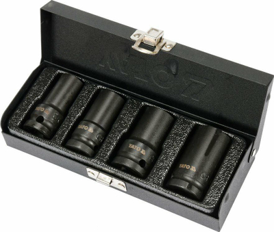 Set çelësa goditës Yato YT-06030, CrMo, me kuti metalike