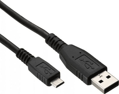 Kabllo Logo USB-A - microUSB, 1 m, e zezë