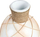 Vazo dekorative ROKAN Ceramic, terrakotë, e gjatë, bezhë e çelët