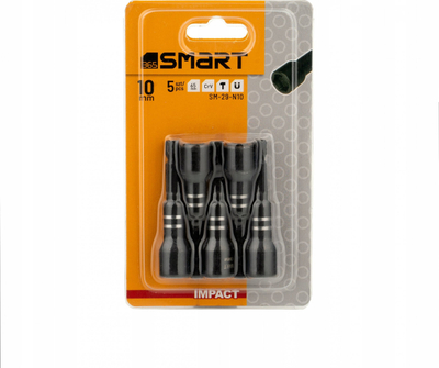 Bit magnetik goditës SMART365 Farmer 10mm, shank 1/4", 65mm, gri