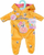 Kostum për kukull Baby Born Bear Onesie, 36cm, portokalli