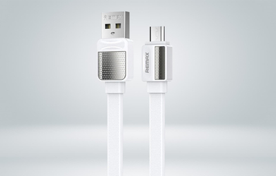 Kabllo USB Micro Remax Platinum Pro, 1m, 2.4A, e bardhë