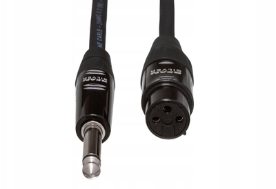 Kabllo mikrofoni Hosa HMIC-010HZ, 3 metra, XLR në 1/4" TS, e zezë