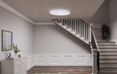 Llambë tavani Yeelight MercuryE C260, me sensor pranie, 4000K, IP44, e bardhë