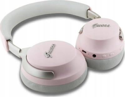 Kufje on ear Guess GUBHC22PSBCSMP, Bluetooth, ANC ENC, rozë