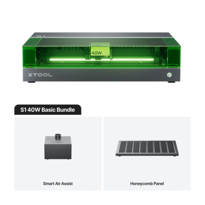 Makinë lazer gravimi xTool S1, 40W, Basic Bundle, e zezë
