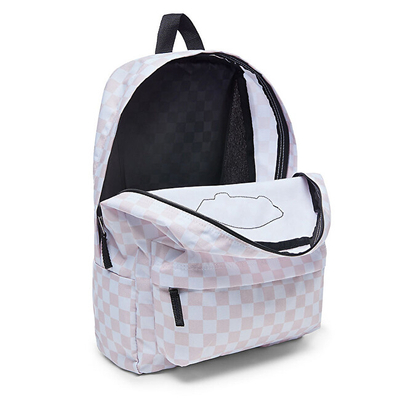 Çantë shpine Vans Chalk Pink Checkerboard V00NZ0P2A, ngjyrë rozë/ të bardhë