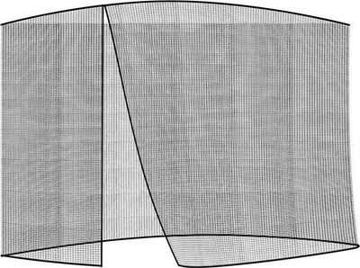 Rrjetë kundra mushkonjave për çadër, diametër 300 cm, për kopsht, e zezë