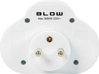Shpërndarës elektrik R-270WS, 2 presa, çelës mbrojtës, i bardhë