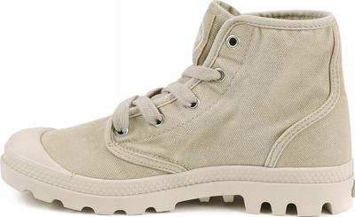 Çizme gocash Palladium Pampa Hi, kanavacë, taban me dhëmbëza, bezhë