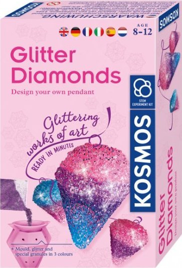Set kreativ bizhuterish Kosmos Glitter Diamonds, varëse DIY, 8 12 vjeç, rozë
