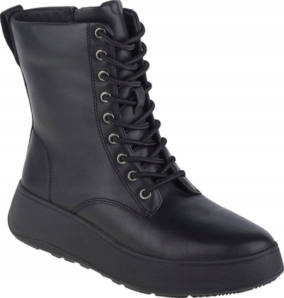 Këpucë për femra FitFlop F Mode W GM4 090, lëkurë natyrale, me lidhëse, të zeza