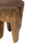 Stol 3-këmbësh druri teak natyral Φ30×40 cm (HM9349)