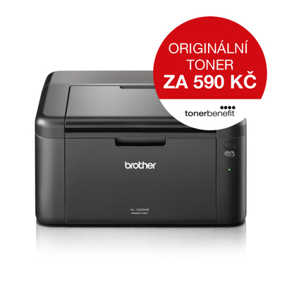Printer laser Brother HL-1222WE, 2400 x 600 DPI, Wi-Fi, i zi