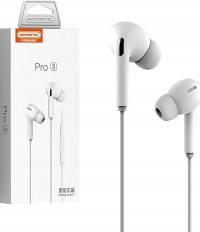 Kufje Somostel Pro 3, Type C, in-ear, të bardha