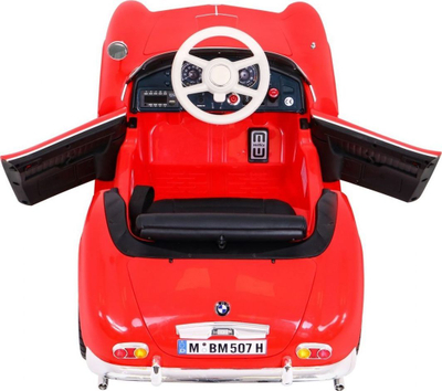 Makine elektrike BMW 507 Retro, për kalamaj 3+, me telekomandë, e kuqe
