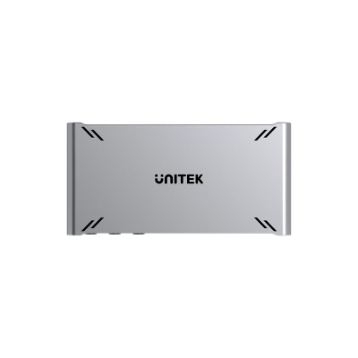 Switch KVM Unitek D1118, USB C 10Gbps, HDMI 4K, gri Space