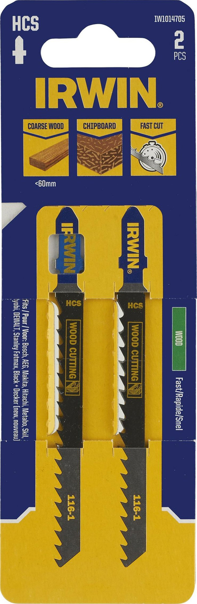 Tehe sharrë pendulare Irwin IW1014705, për dru, 2 copë, blu