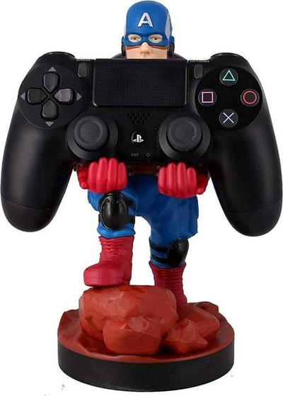 Mbajtëse kontrollori Cable Guy Marvel Avengers Captain America, për kontrolle lojërash dhe telefona, shumëngjyrëshe