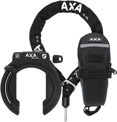 Bllokues kornize biçiklete Axa Horseshoe, zinxhir 100 cm, çelik, i zi