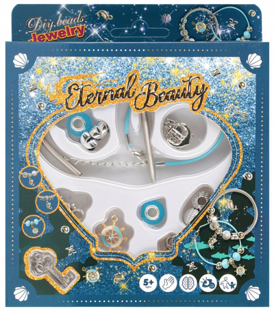 Set bizhuterish për fëmijë MEGA CREATIVE Bracelet Pandora Little Dolphin, byzylyk dekorativ, motive delfin, shumëngjyrësh