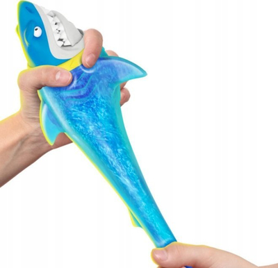 Lodër figurë Goo Jit Zu Goo Shifters Primal Thrash Shark, elastike, me xhel, blu