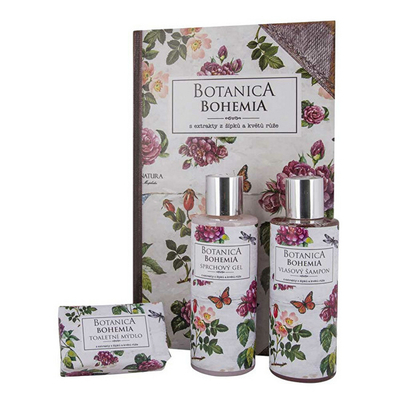 Set për trup Bohemia Gifts Botanica Bohemia, Xhel dushi 200 ml + shampo për flokë 200 ml + sapun 100 g