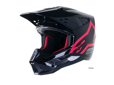 Helmetë motori Alpinestars S-M5 Compass, off-road, e zezë rozë