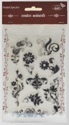 Shabllon kreativ Galeria Hobby Creative Stamps Ornament, 11x16cm, PP, qumështor transparent