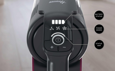 Fshesë me korrent vertikale Hoover HF610HX 011, pa kabllo, 40 min, 0.7L, e zezë