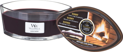 Ароматична свеќа Debenhams Black Cherry Ellipse, 50 часа горење, црвена