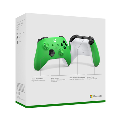 Kontroller Microsoft Xbox Series Wireless, me Bluetooth, i gjelbër