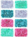 Rruaza dekorative Titanum Round Sequins 6mm, set me 4 ngjyra, 8x3g