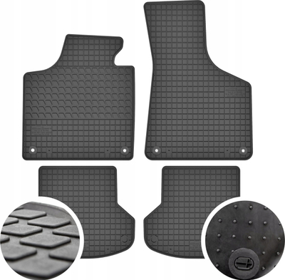 Tapeta gome për makinë Audi A3 P8, set 4 copë, të zeza