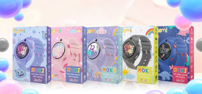 Ora inteligjente për fëmijë Bemi Moki, 1.32", GPS WiFi, gri