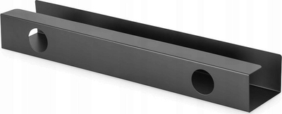 Kanal kabllosh Digitus Cable Management Channel, metalik, për montim nën tavolinë, i zi