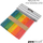 Shkopinj druri me ngjyra Wooden Colorful Sticks P2, 10cm, 50 copë