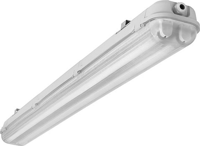 Llambë hermetike LED Kanlux MAH PLUS-136/4LED/PC, për tub LED T8 120cm G13, IP65, gri