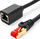 Kabllo zgjatëse LAN RJ45 CAT7, 3m, 10Gbps, e zezë