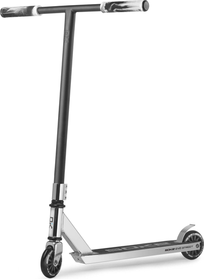 Trotinet stunt Soke EVO Street 1616, rrota 100mm, deri 100kg, argjendtë