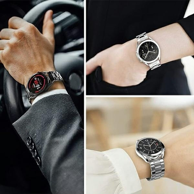 Rrip metalik Mercury për Apple Watch, 38/40/41mm, çelik inox, i zi