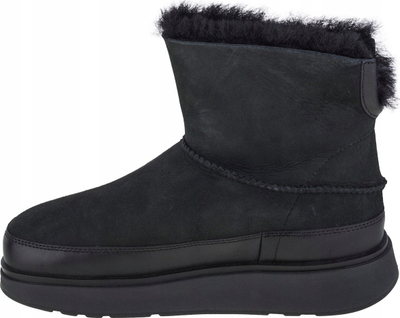 Çizme grash FitFlop GEN-FF Mini, me gëzof mrena, me shollë Microwobbleboard, të zeza