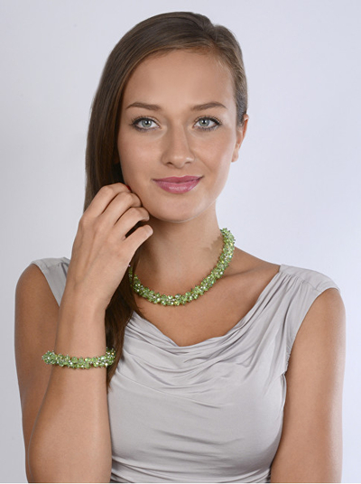 Set qafore dhe byzylyk JwL Luxury Pearls JL0068