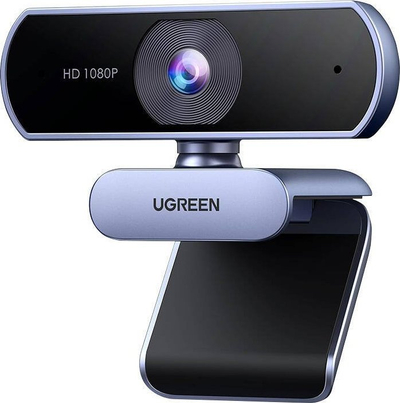 Webcam Ugreen CM678 15728, 1080P Full HD, mikrofon me heqje zhurmash, e zezë